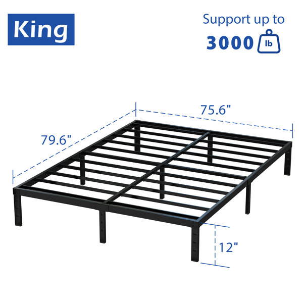 Alwyn Home Kouts 12'' Bed Frame & Reviews Wayfair